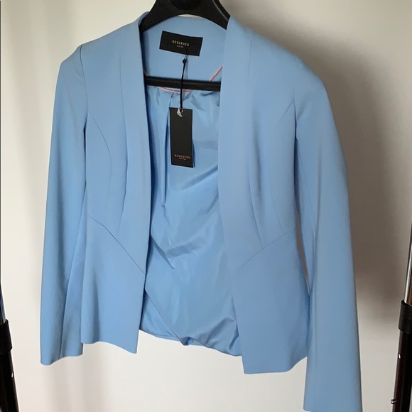 Reserved Jackets & Coats Baby Blue Suit Jacket Poshmark